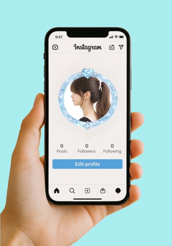 【アイコンリング】カラージュエルハートリング7点セット 透過PNG