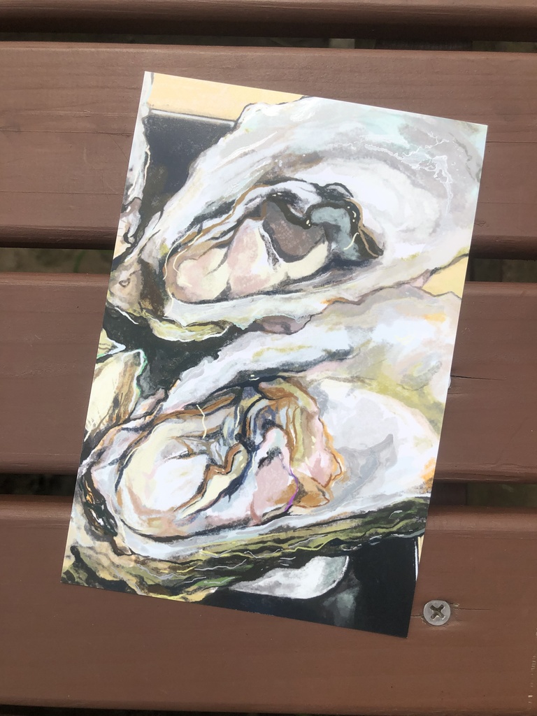 生牡蠣の大人ポストカード