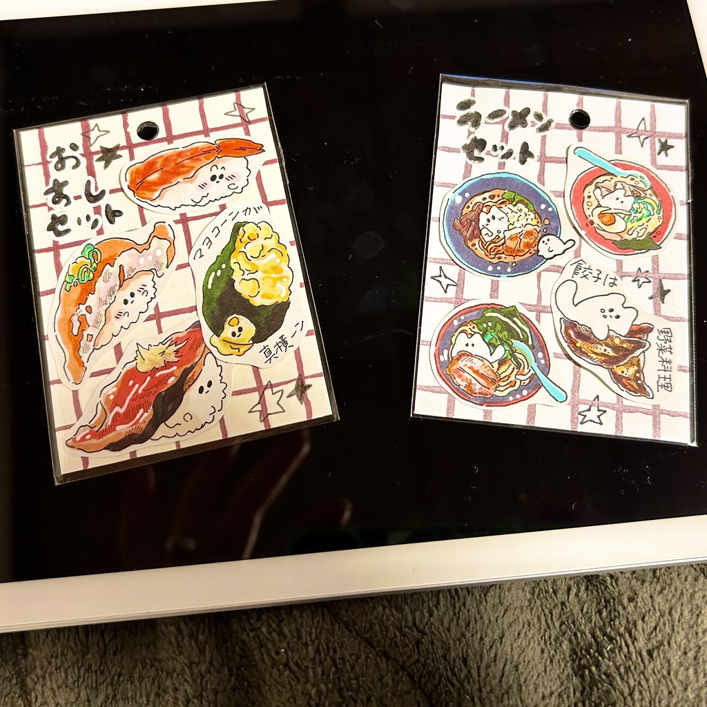 手描きステッカーセット