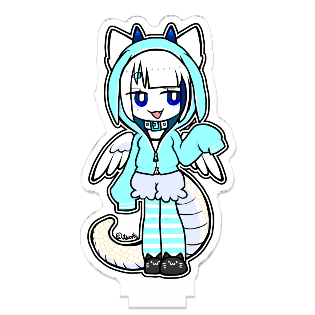 繋がるアクリルスタンド 白竜まめ。