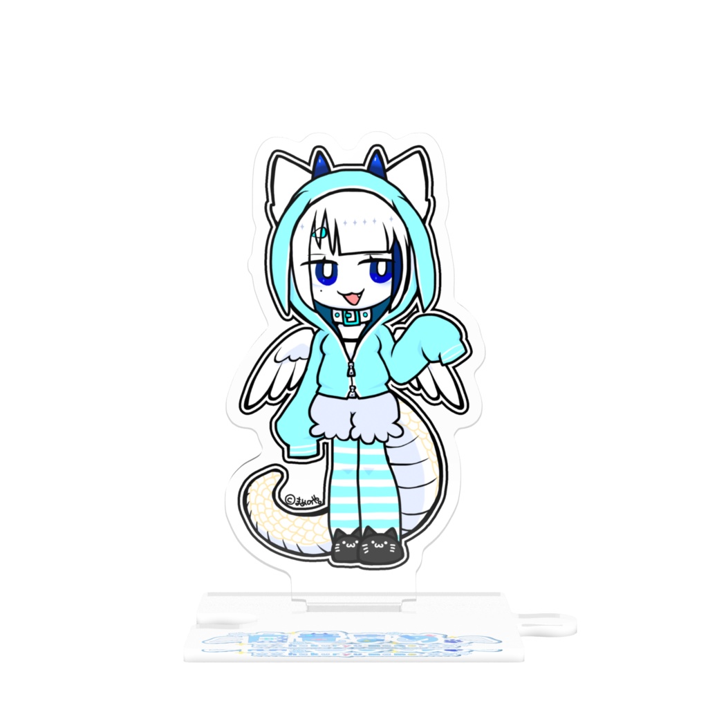 繋がるアクリルスタンド 白竜まめ。