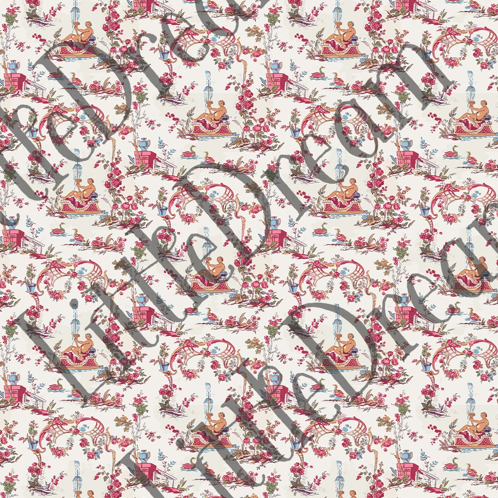 Photoshopパターン Toilesdejouy フレンチクラシックなシームレスパターン素材