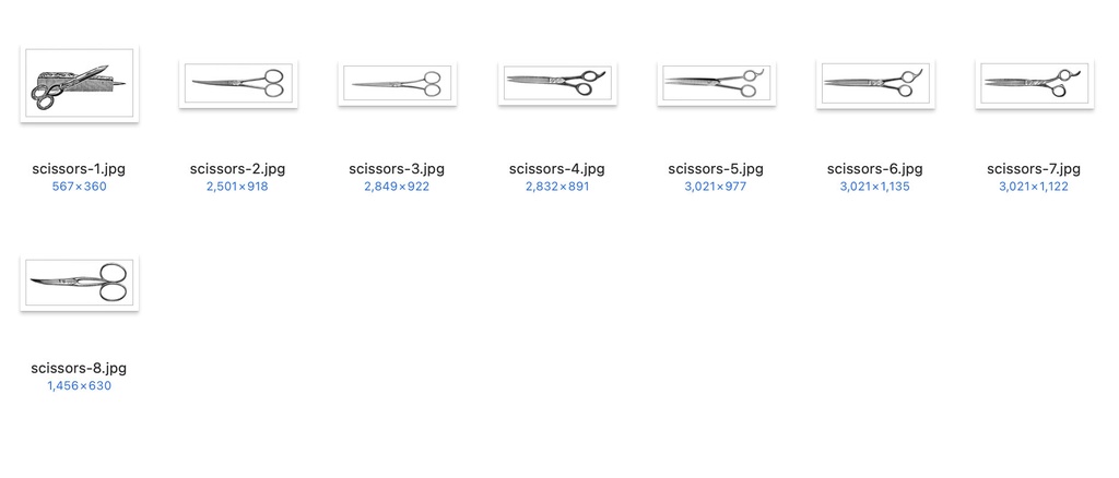 【クリップアート】お気に入りのバーバーのイラスト素材 【アンティーク・パブリックドメイン】