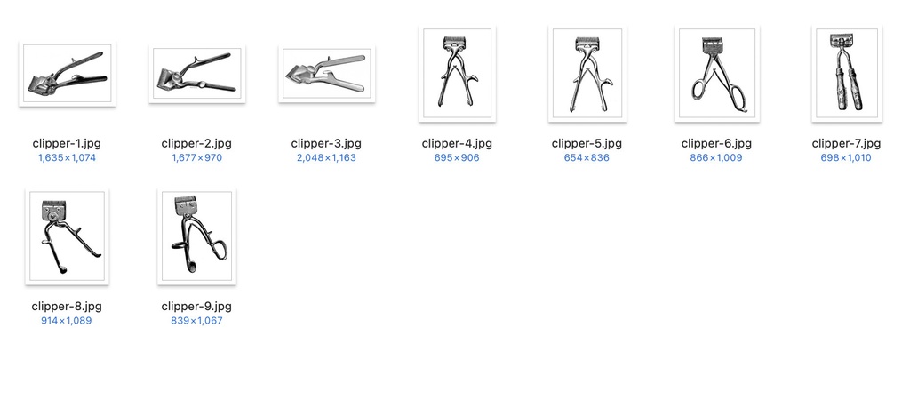 【クリップアート】お気に入りのバーバーのイラスト素材 【アンティーク・パブリックドメイン】