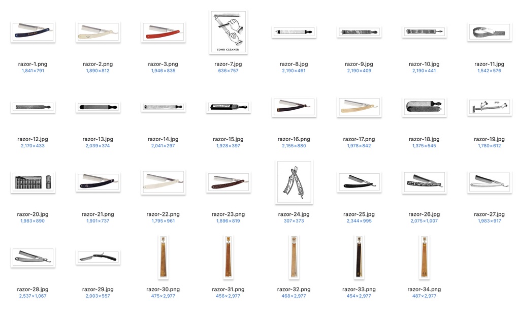 【クリップアート】お気に入りのバーバーのイラスト素材 【アンティーク・パブリックドメイン】