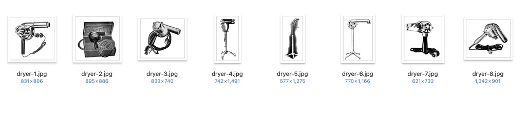 【クリップアート】お気に入りのバーバーのイラスト素材 【アンティーク・パブリックドメイン】