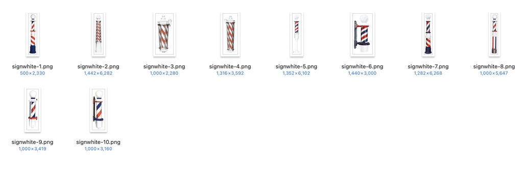 【クリップアート】お気に入りのバーバーのイラスト素材 【アンティーク・パブリックドメイン】