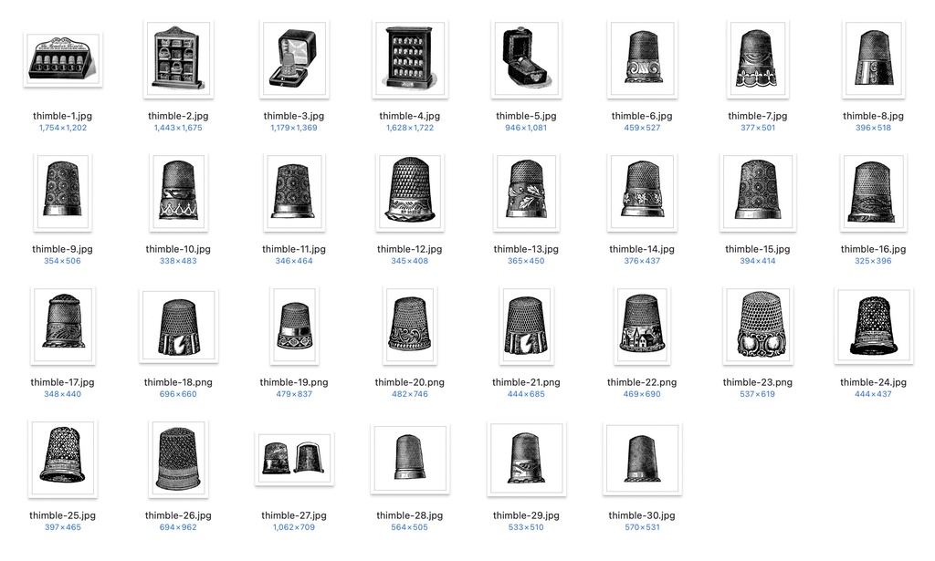 【クリップアート】楽しいドレスメーキングのイラスト素材 【アンティーク・パブリックドメイン】