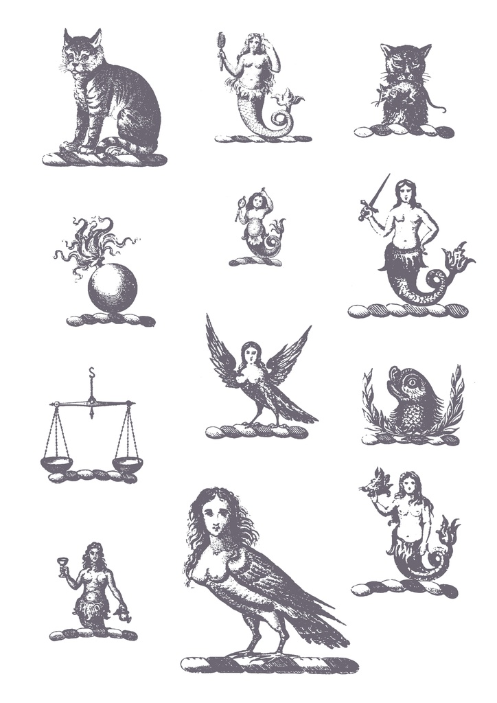 神秘的な紋章のベクターイラスト素材