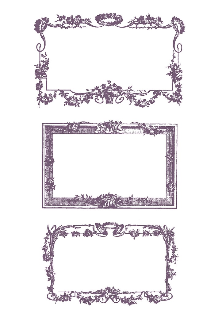 【ベクター】FrenchRusticFrame フレンチラスティックフレーム【png】