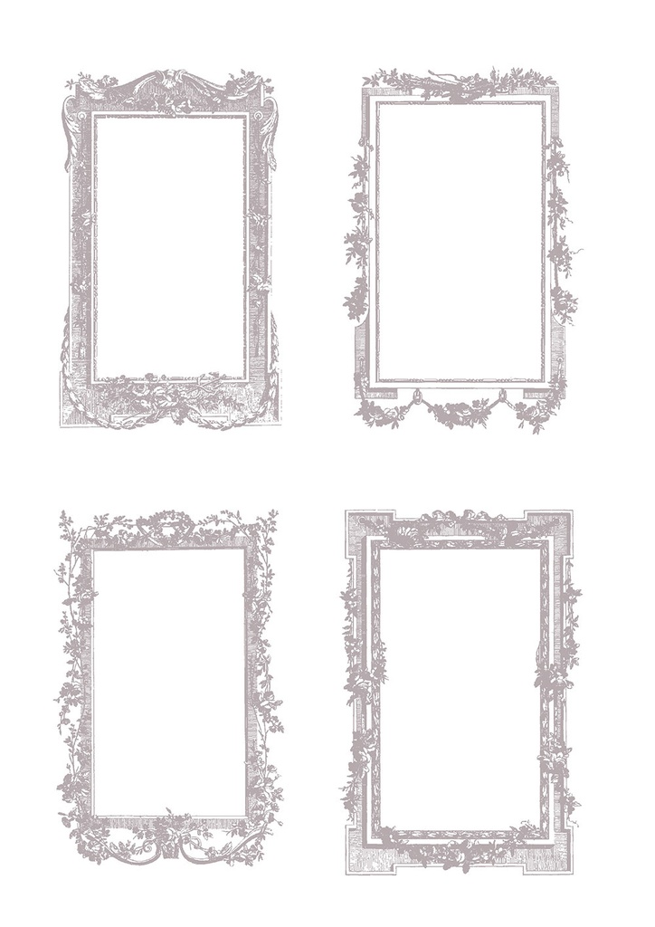【ベクター】FrenchRusticFrame フレンチラスティックフレーム【png】