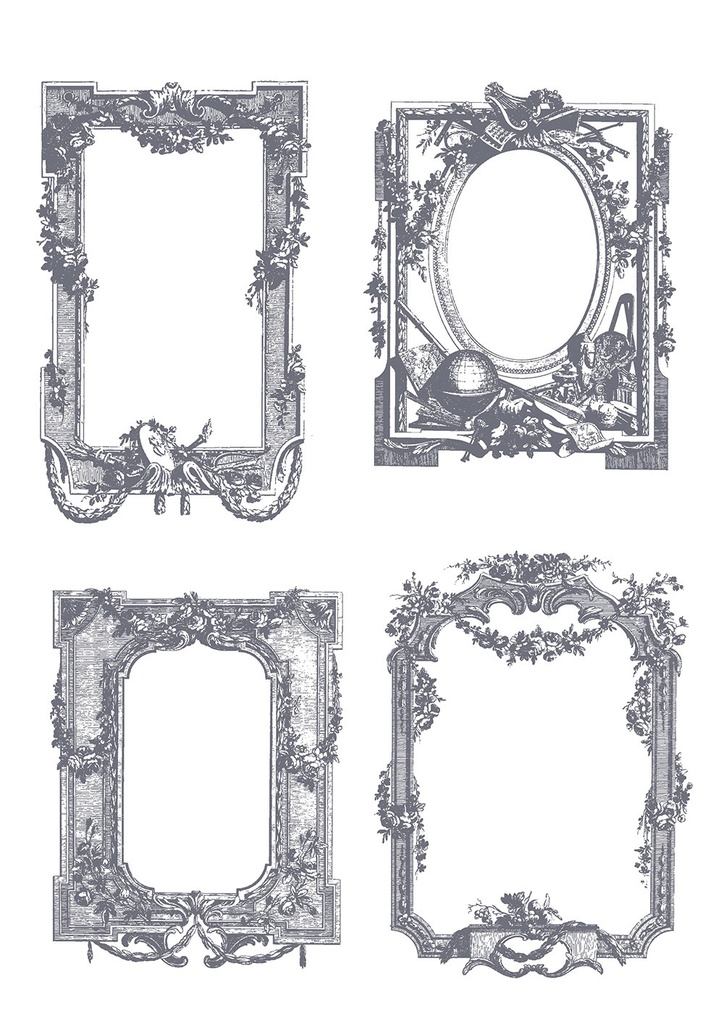 【ベクター】FrenchRusticFrame フレンチラスティックフレーム【png】