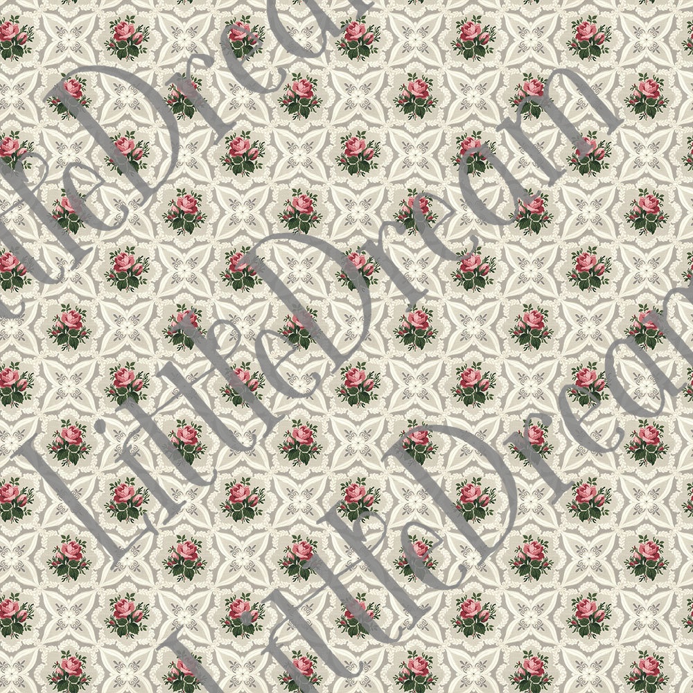 Photoshopパターン Rosegarden バラ模様のシームレスパターン素材