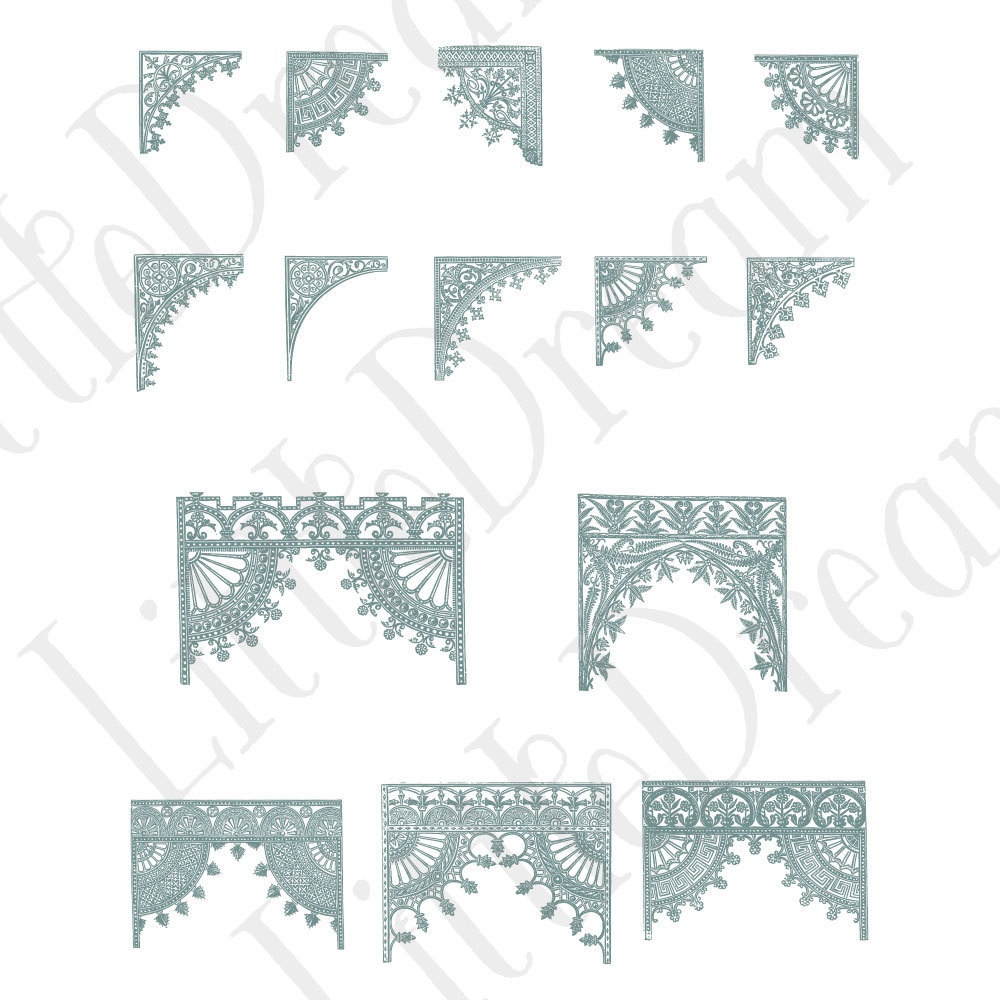 【ベクター】Ironwork illustration アイアンワークイラストレーション【png】