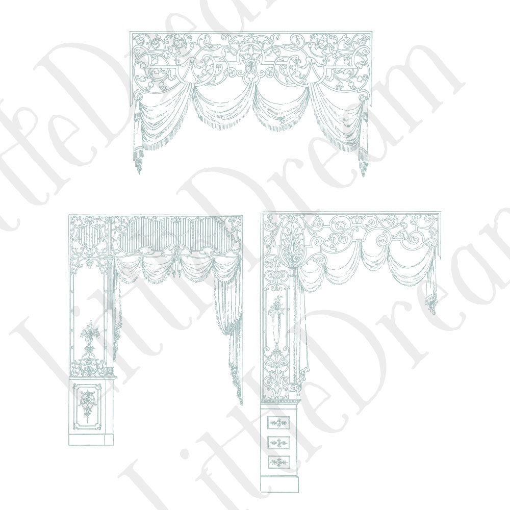 【ベクター】Ironwork illustration アイアンワークイラストレーション【png】