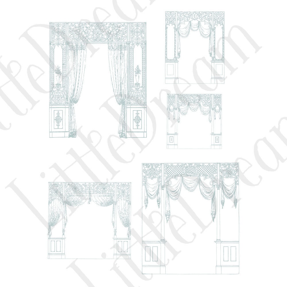 【ベクター】Ironwork illustration アイアンワークイラストレーション【png】