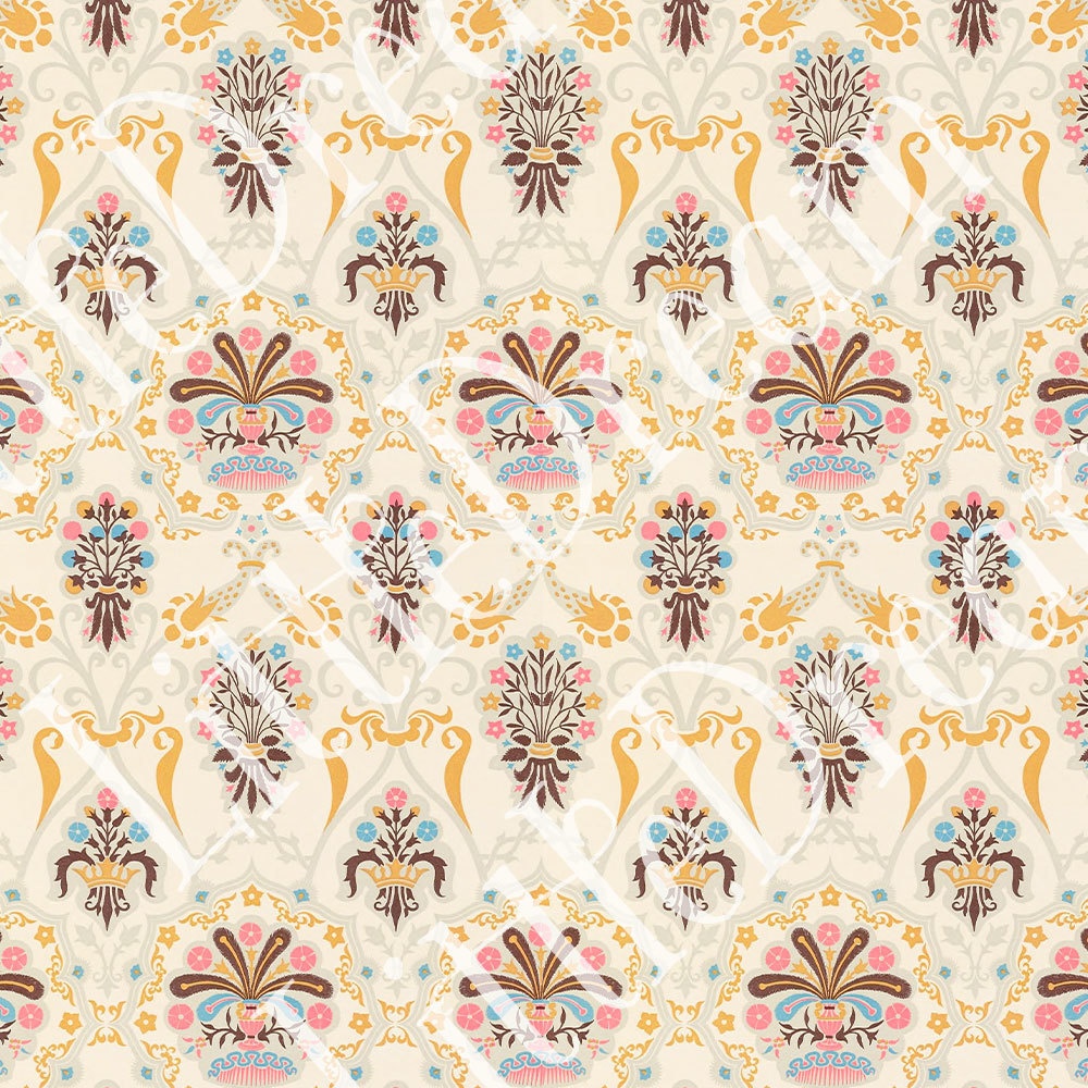 【Photoshop】シームレスパターン Italianornament 15世紀のイタリアンオーナメントシームレスパターン素材