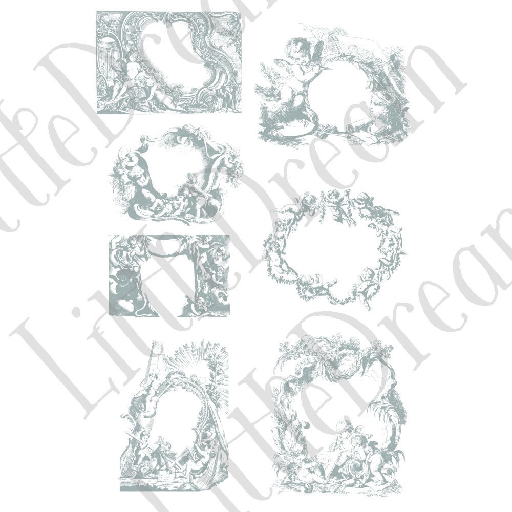 【ベクター】Angelornament 天使のフレームとオーナメント【png】