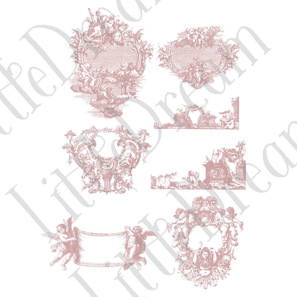 【ベクター】Angelornament 天使のフレームとオーナメント【png】