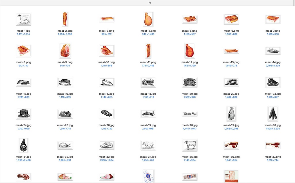 【クリップアート】マイビンテージキッチンのイラスト素材 【アンティーク・パブリックドメイン】