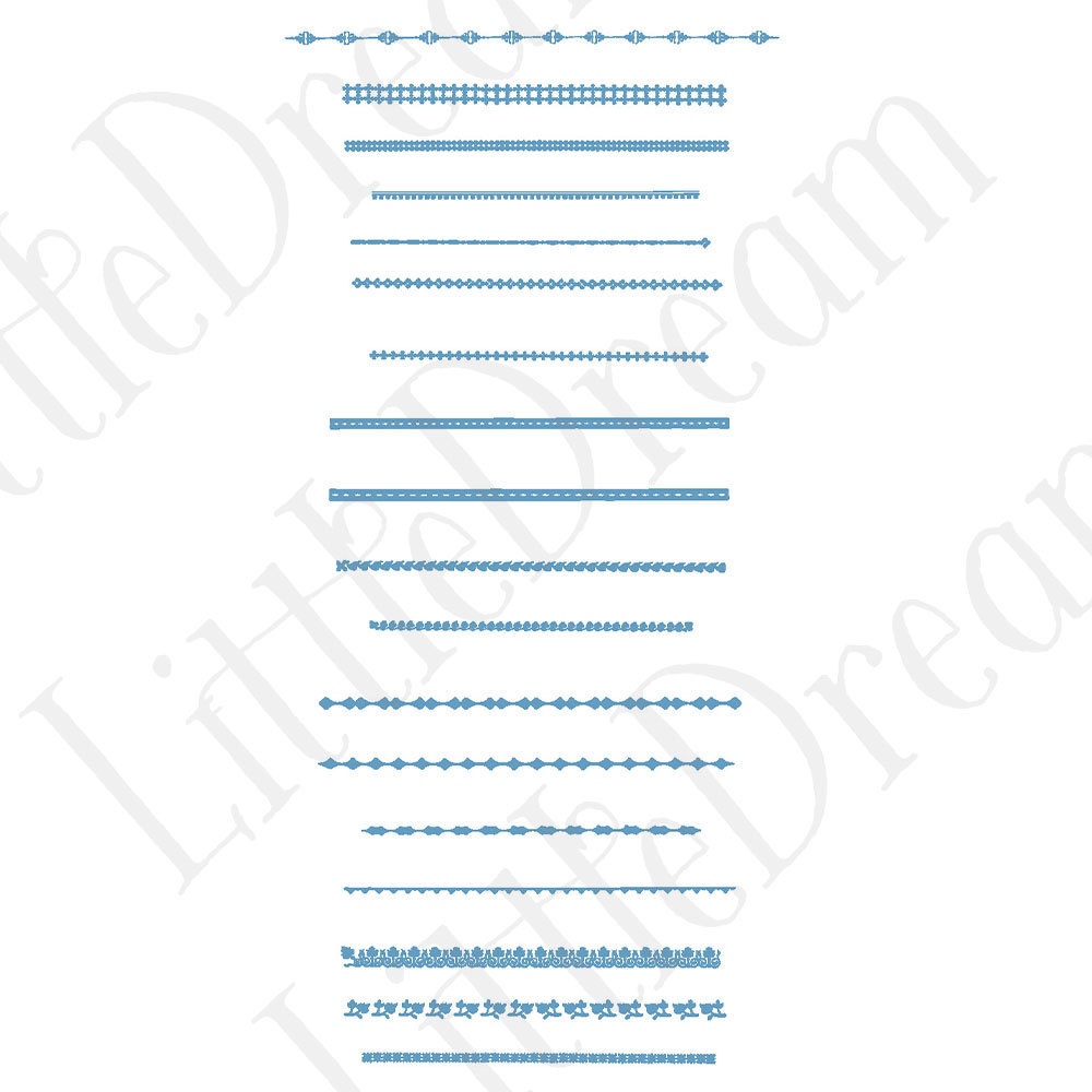 【ベクター】Border and line 見出し装飾と罫線【png】