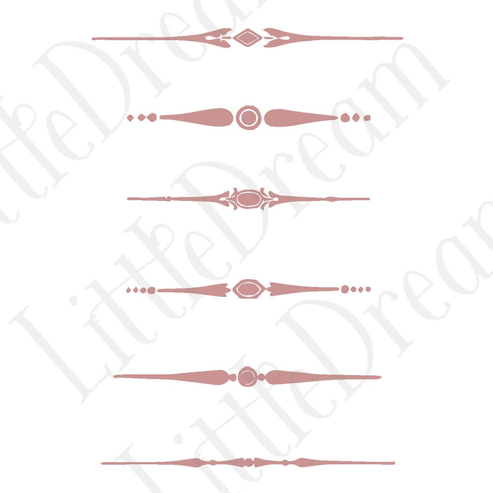 【ベクター】Border and line 見出し装飾と罫線【png】