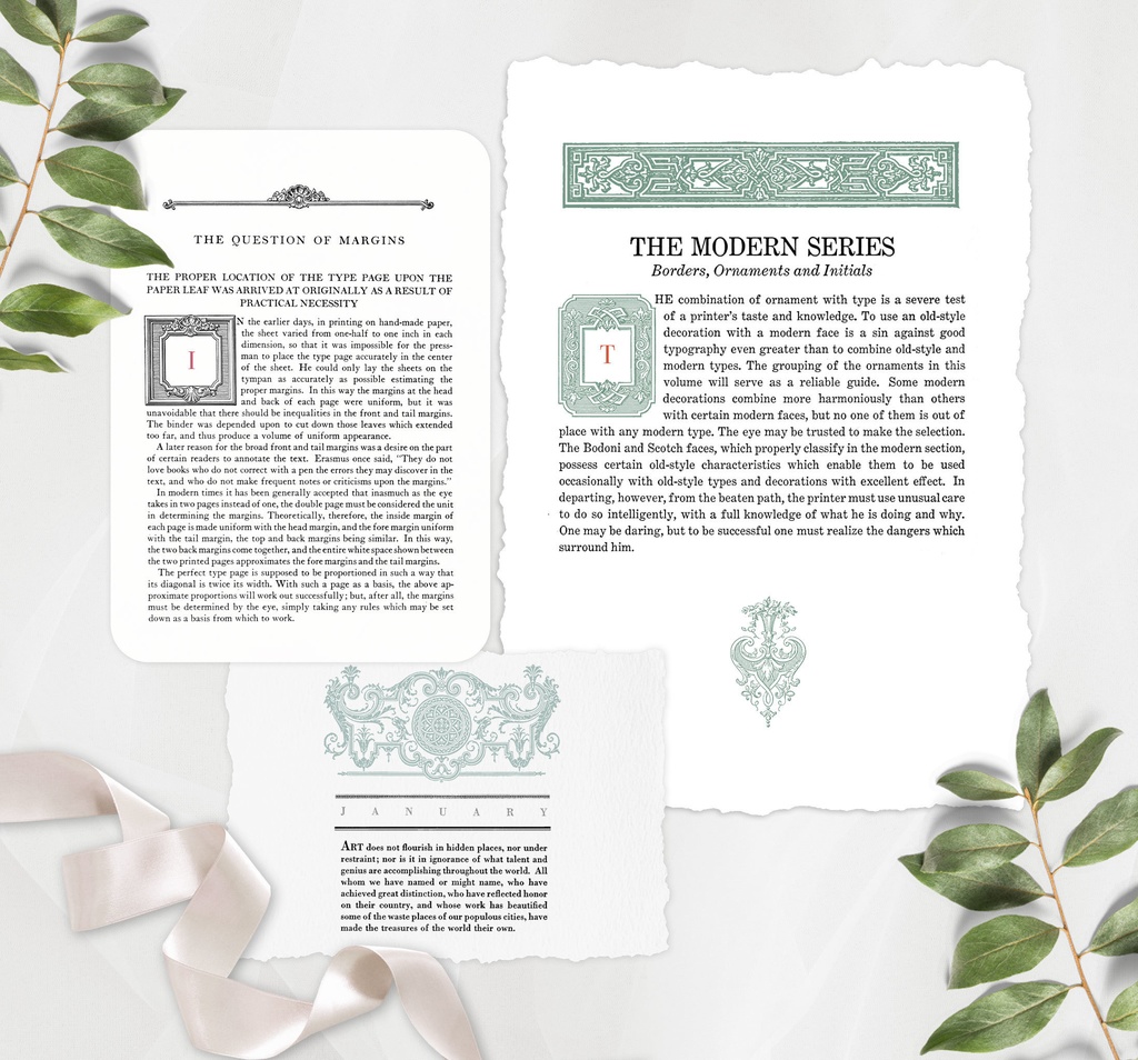 【ベクター】Border and line 見出し装飾と罫線【png】