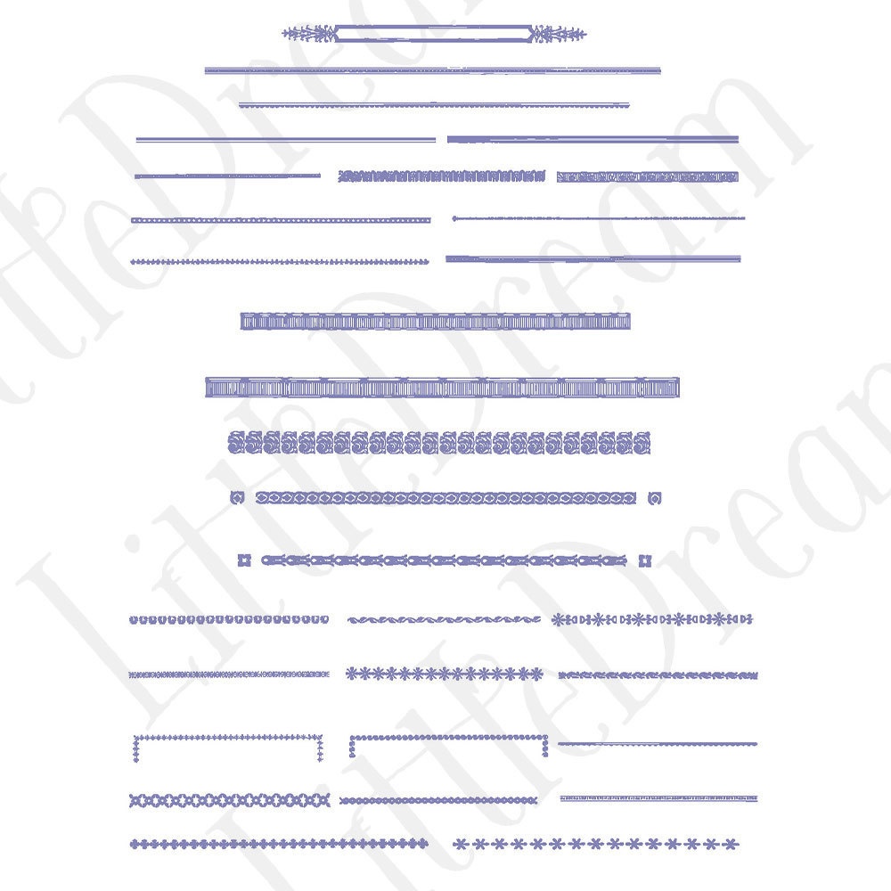 【ベクター】Border and line 見出し装飾と罫線【png】