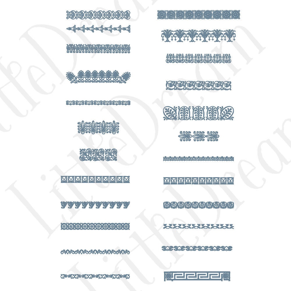 【ベクター】Border and line 見出し装飾と罫線【png】