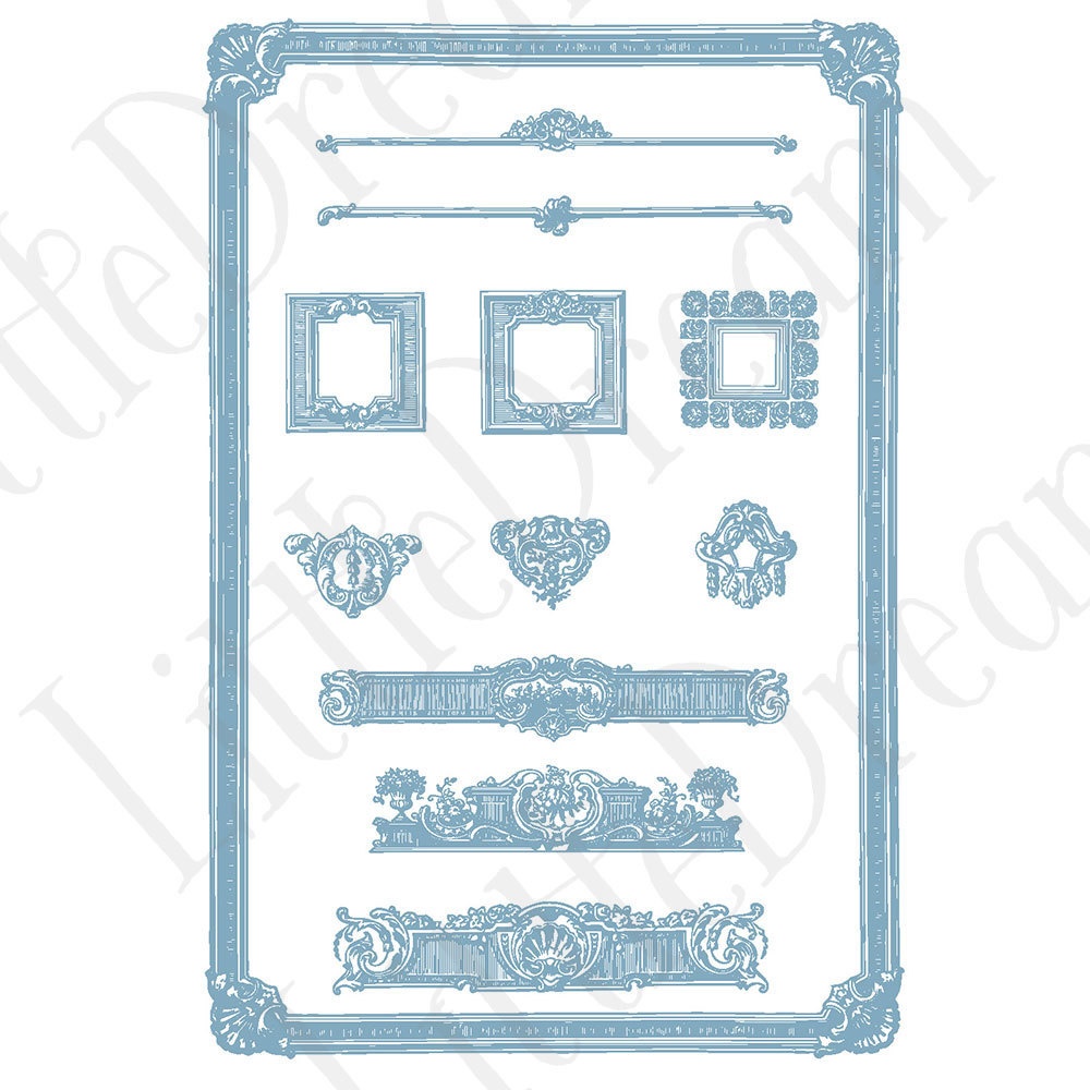 【ベクター】Border and line 見出し装飾と罫線【png】