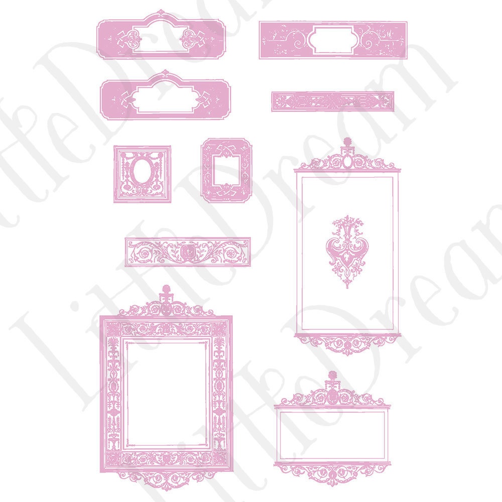 【ベクター】Border and line 見出し装飾と罫線【png】