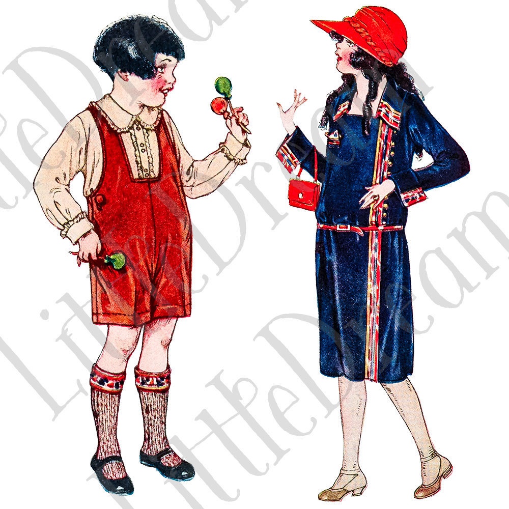 かわいいティーンファッション 男の子と女の子のクリップアート336枚