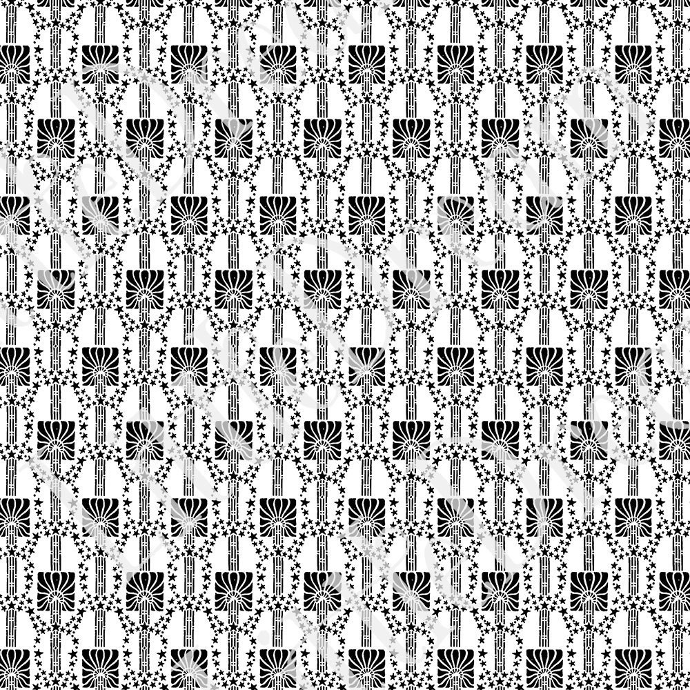 【Photoshop】シームレスパターン Stencilpattern ステンシルパターン素材