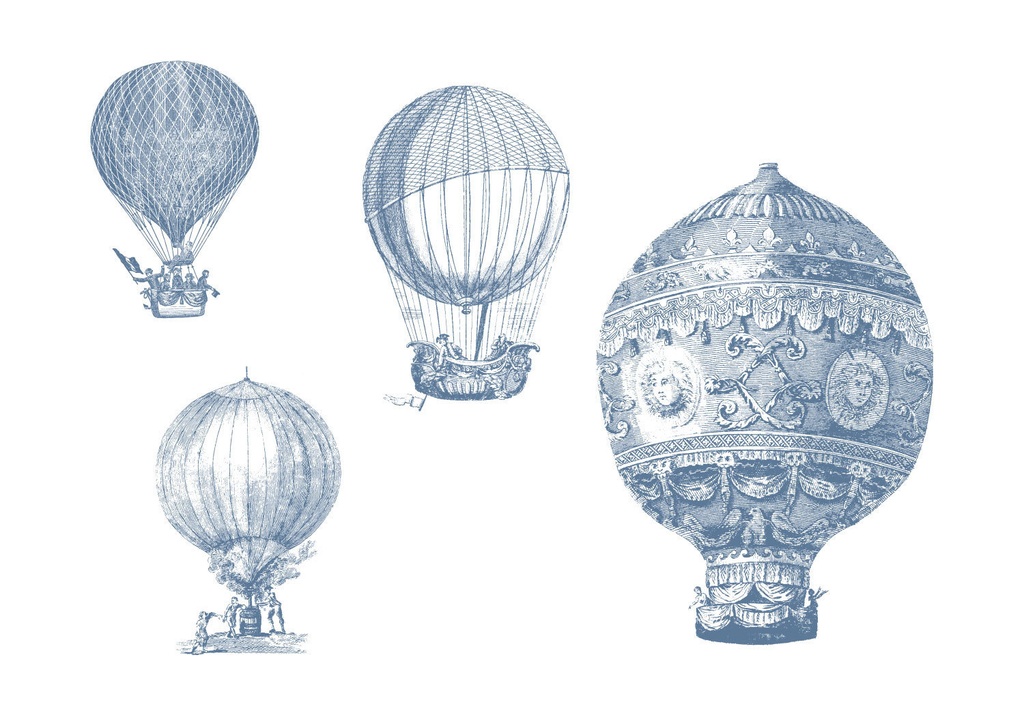 Toile de jouy シームレスパターンとモチーフ【png,pat】