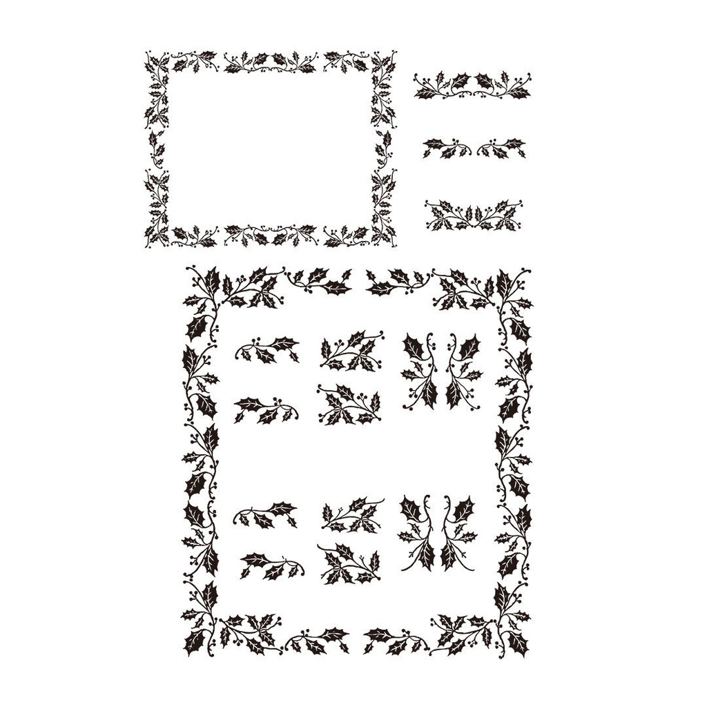 【ベクター】クリスマスフレーム Vintage Christmas Frame 76枚【png】