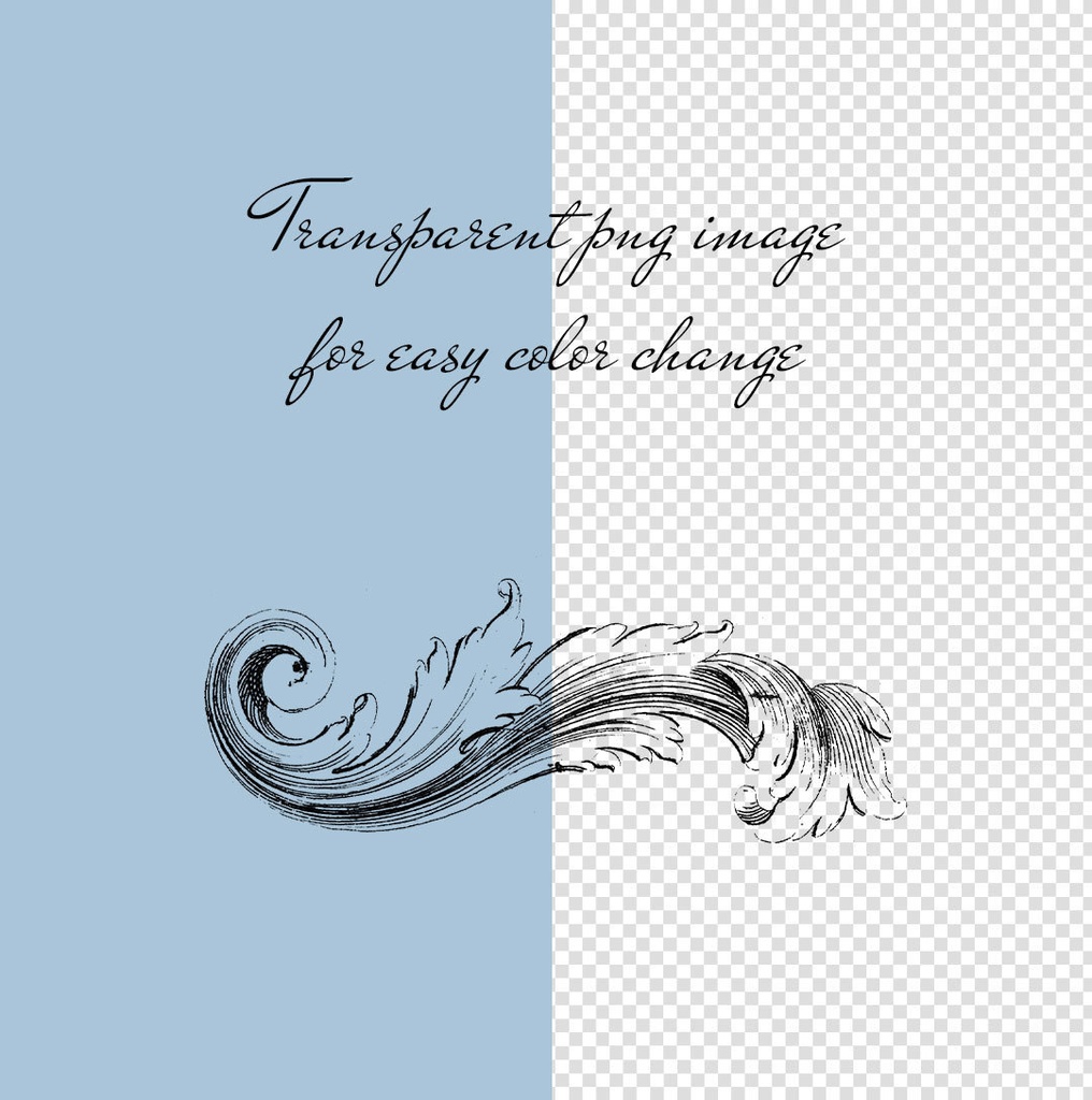 【透過】ロココオーナメント Rococo Ornament 100枚【png】