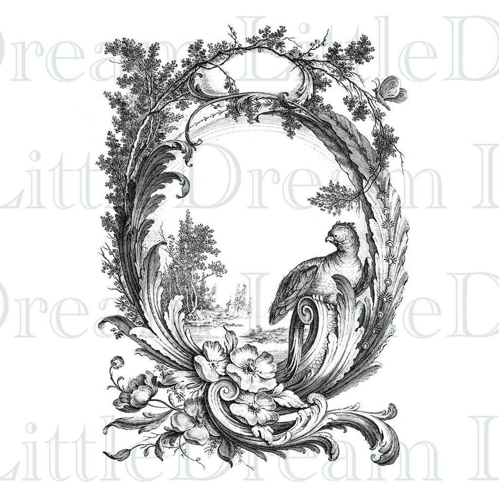 【透過】ロココオーナメント Rococo Ornament 100枚【png】