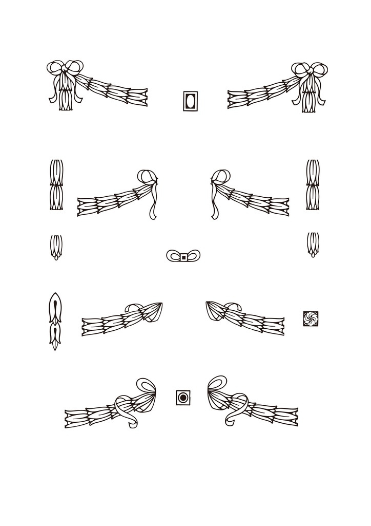 【ベクター】ばらとりぼん 212枚【png】