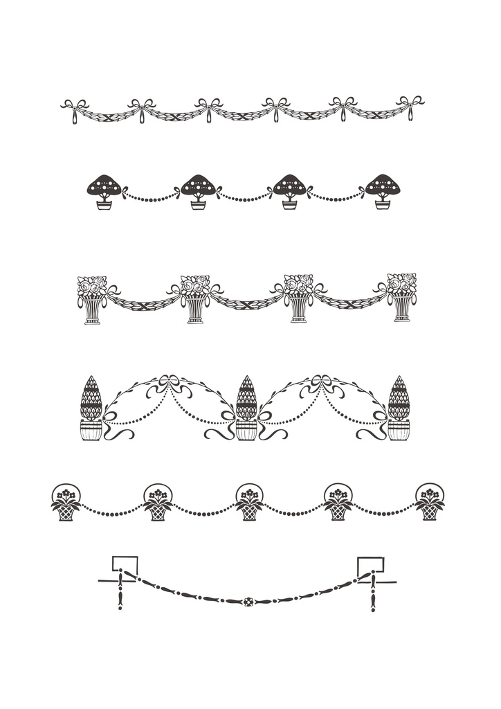 【ベクター】ばらとりぼん 212枚【png】