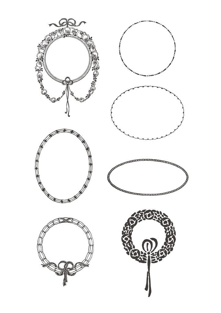 【ベクター】ばらとりぼん 212枚【png】