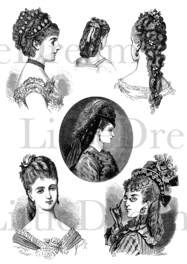 【クリップアート】Romanticヴィクトリアンファッション【透過png】