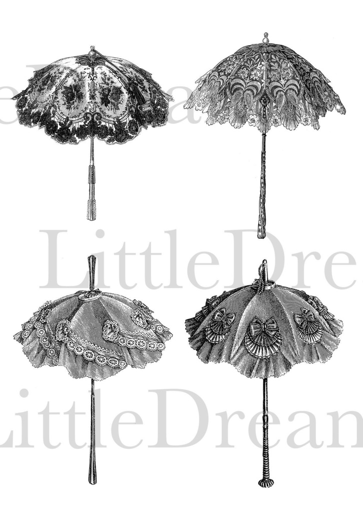 【クリップアート】Romanticヴィクトリアンファッション【透過png】