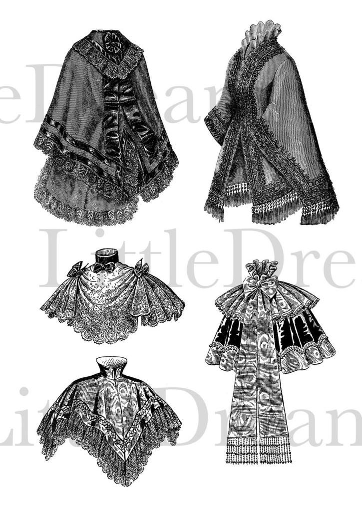 【クリップアート】Romanticヴィクトリアンファッション【透過png】