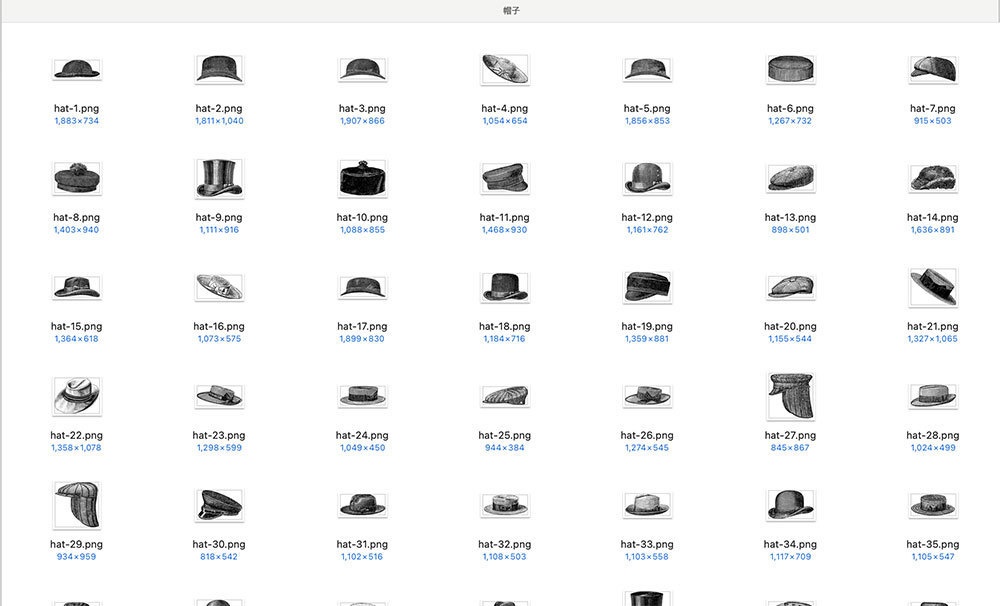 【クリップアート】紳士のファッションアイテム【透過png】