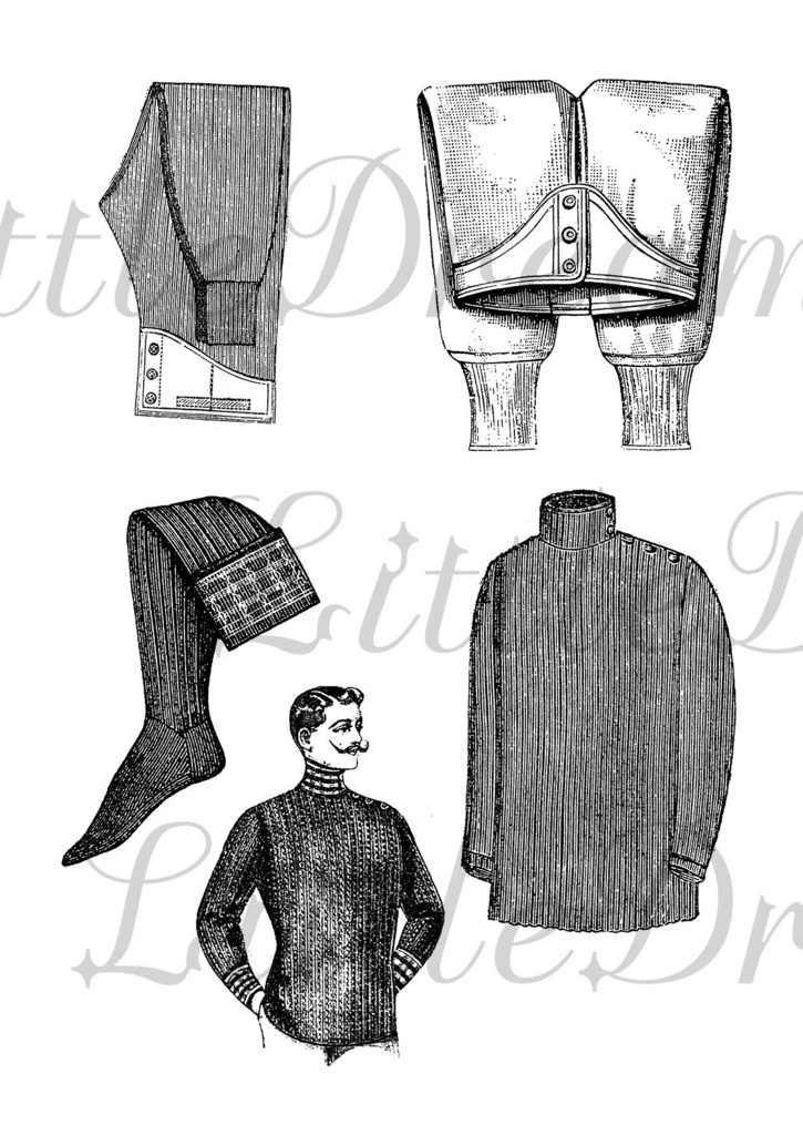 【クリップアート】紳士のファッションアイテム【透過png】