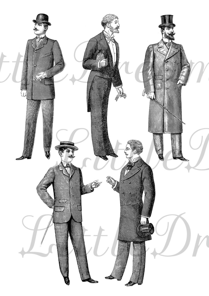 【クリップアート】紳士のファッションアイテム【透過png】