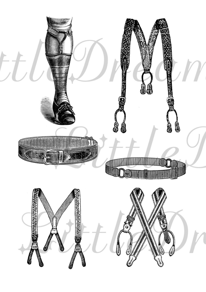 【クリップアート】紳士のファッションアイテム【透過png】