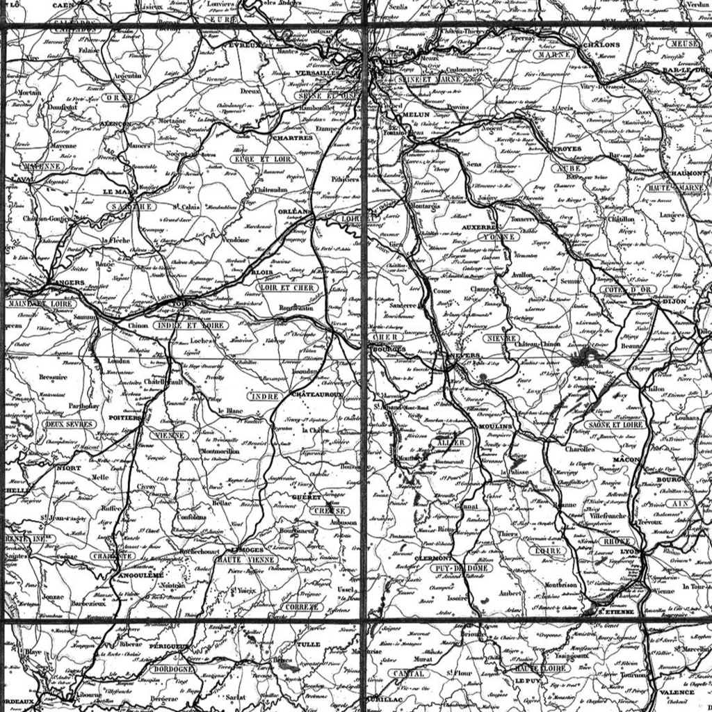 【Photoshopブラシ】パリの地図 Map of Paris, lovely France【png,abr】