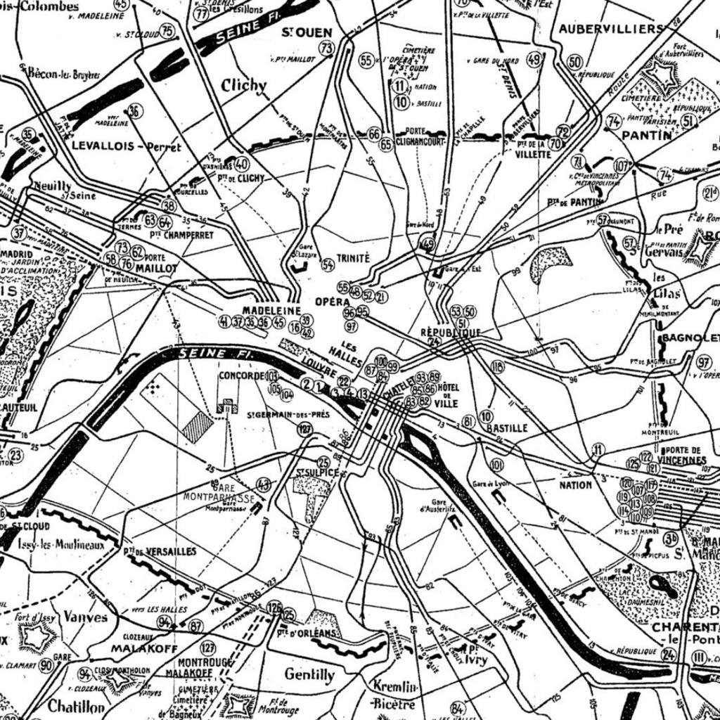 【Photoshopブラシ】パリの地図 Map of Paris, lovely France【png,abr】