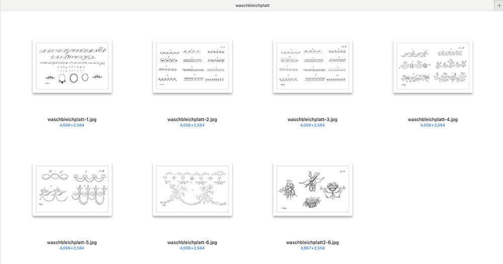 【刺繍図案】アンティーク刺繍図案 Antique embroidery pattern【jpg,pdf】